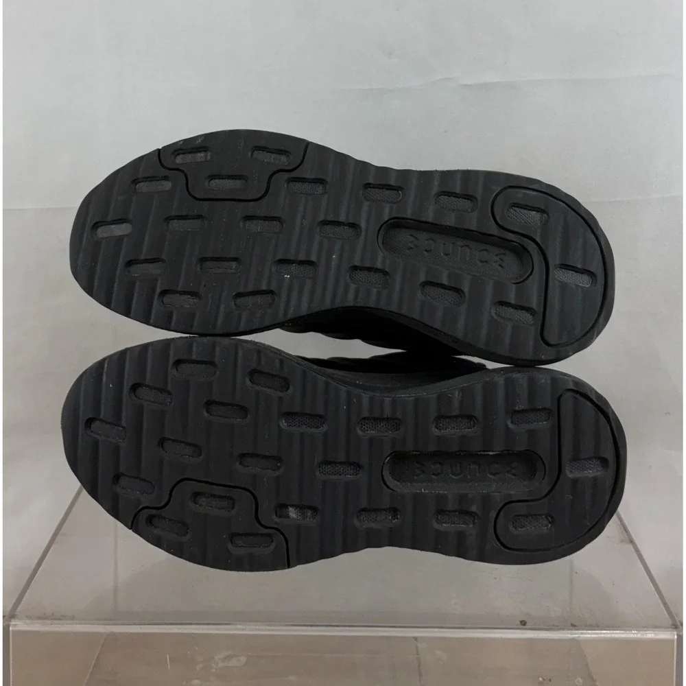 Adidas Bounce Mens Black Mesh Running Shoes Sneakers‎ Size 5.5 US